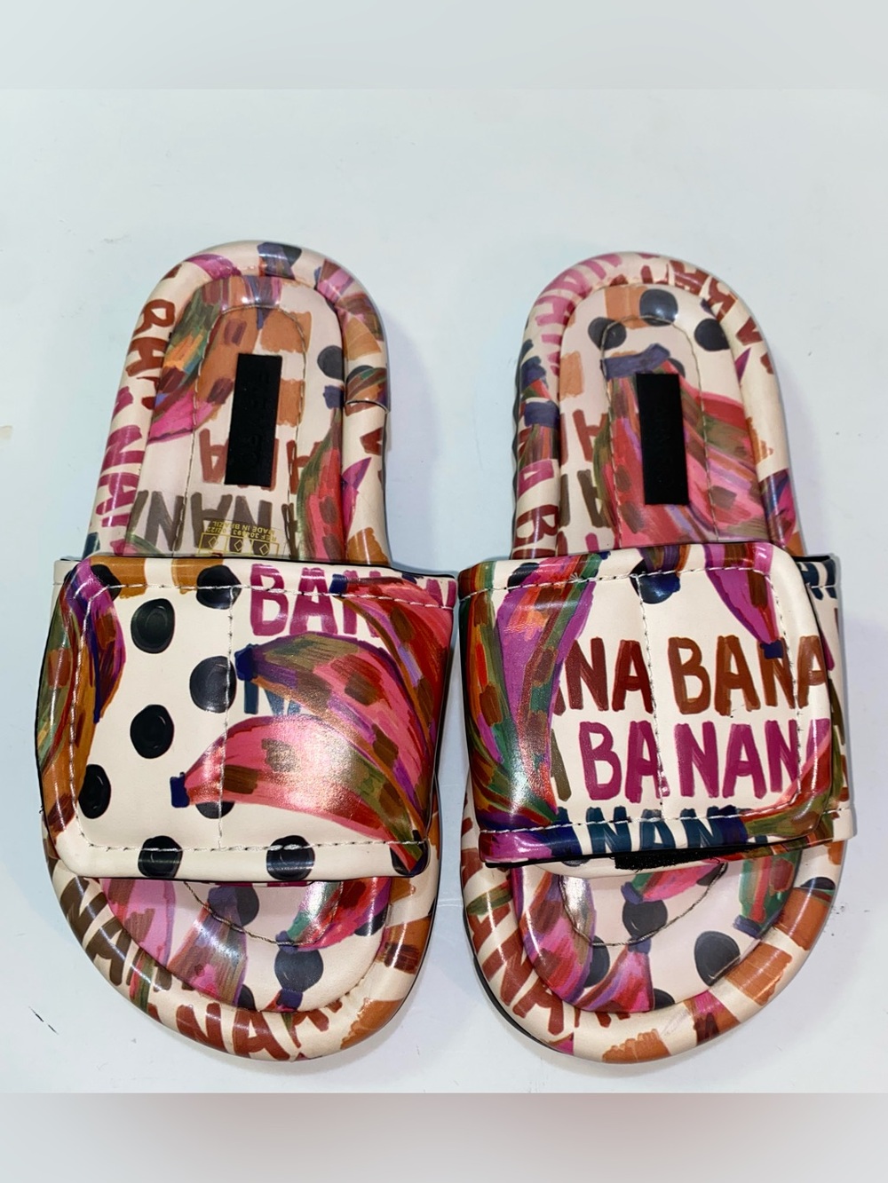 FARM Rio Bananatic Puffy Slide (Sz 8) LNC